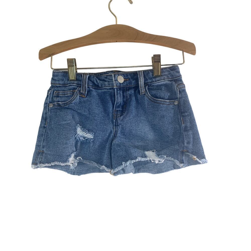 ART CLASS Girl’s Adjustable Waist Distressed Jean Shorts / Size: 6-6X